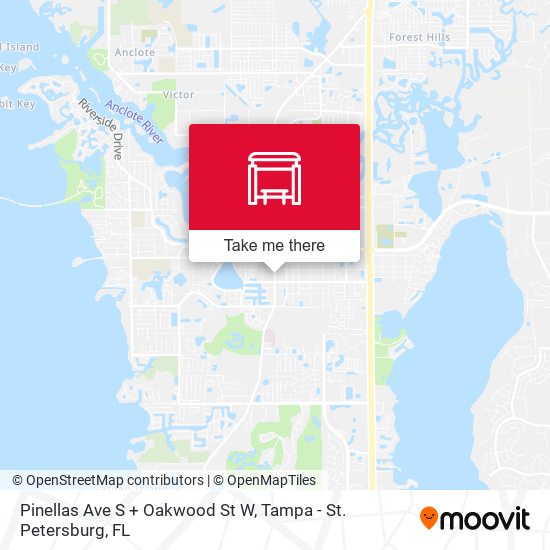 Pinellas Ave S + Oakwood St W map
