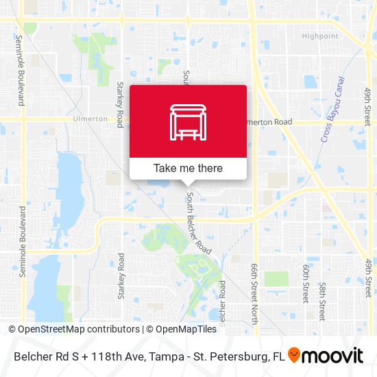 Belcher Rd S + 118th Ave map