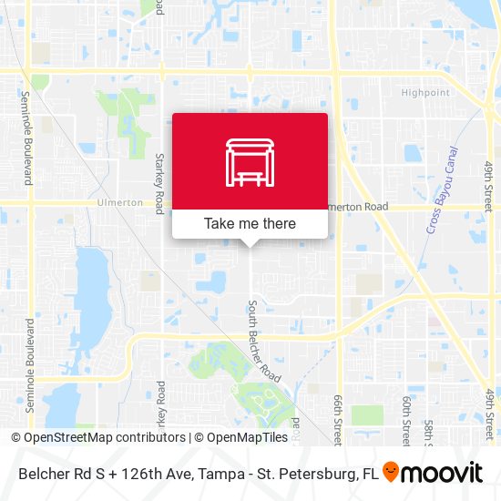 Belcher Rd S + 126th Ave map