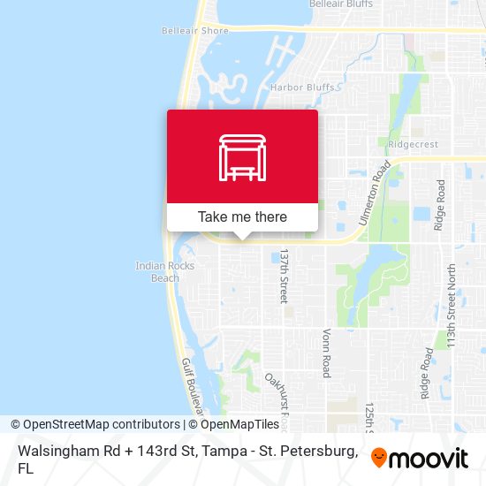 Walsingham Rd + 143rd St map