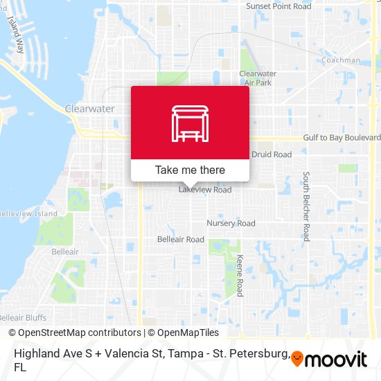 Highland Ave S + Valencia St map