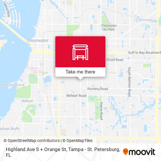 Highland Ave S + Orange St map