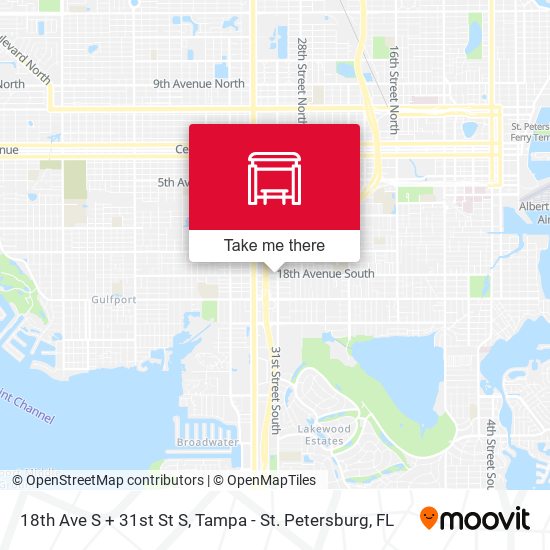 Mapa de 18th Ave S + 31st St S