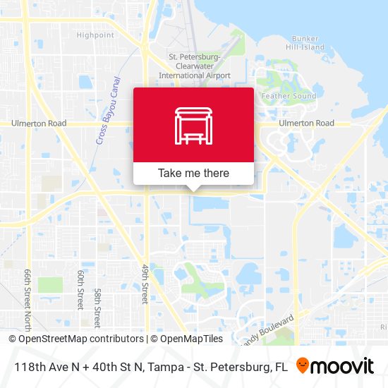 Mapa de 118th Ave N + 40th St N