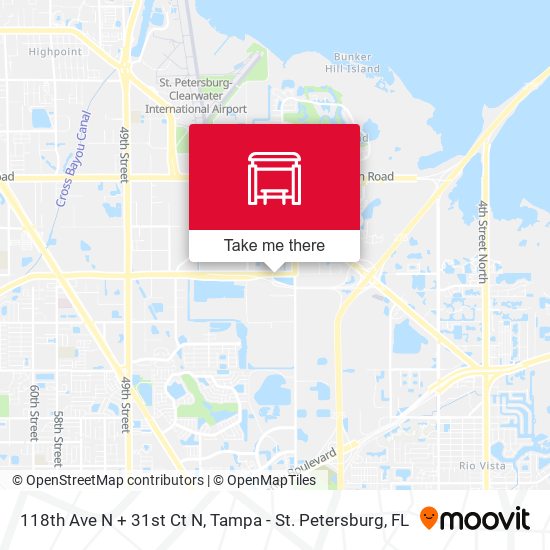 118th Ave N + 31st Ct N map