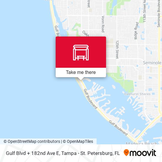Mapa de Gulf Blvd + 182nd Ave E