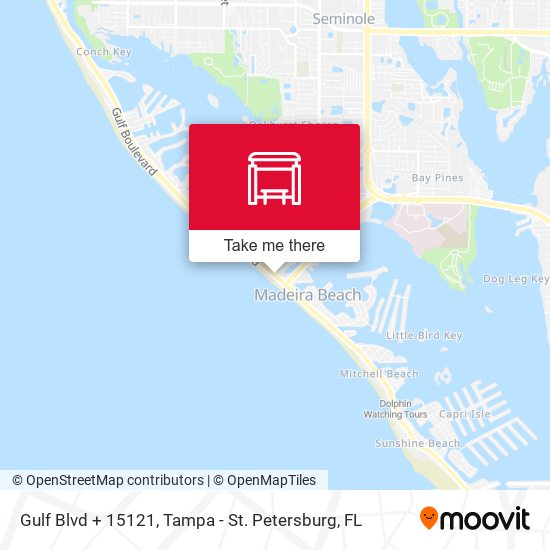 Gulf Blvd + 15121 map