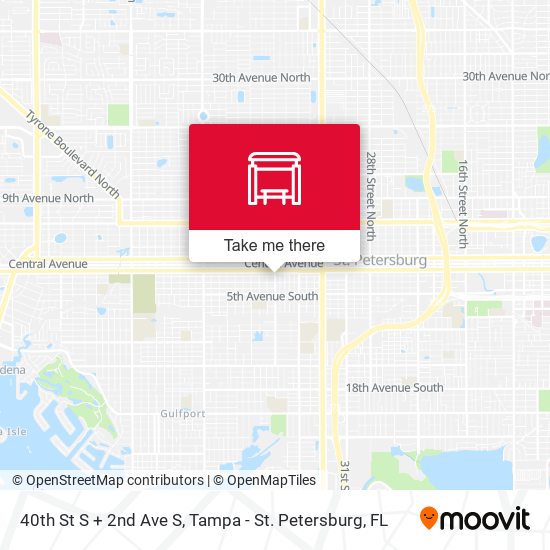 Mapa de 40th St S + 2nd Ave S