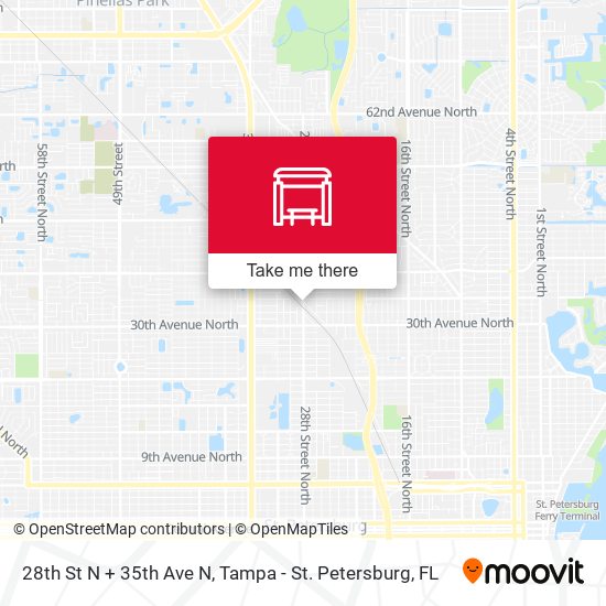 Mapa de 28th St N + 35th Ave N