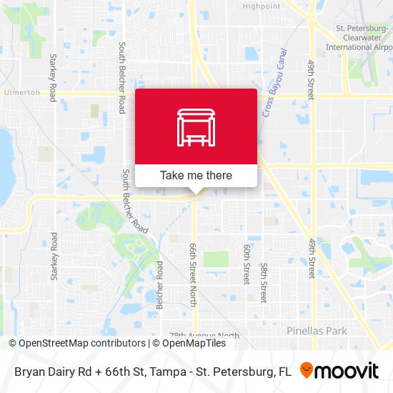 Mapa de Bryan Dairy Rd + 66th St