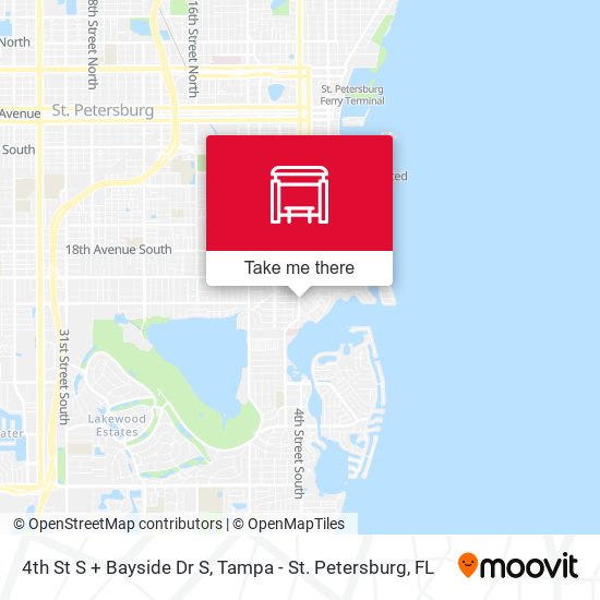 Mapa de 4th St S + Bayside Dr S