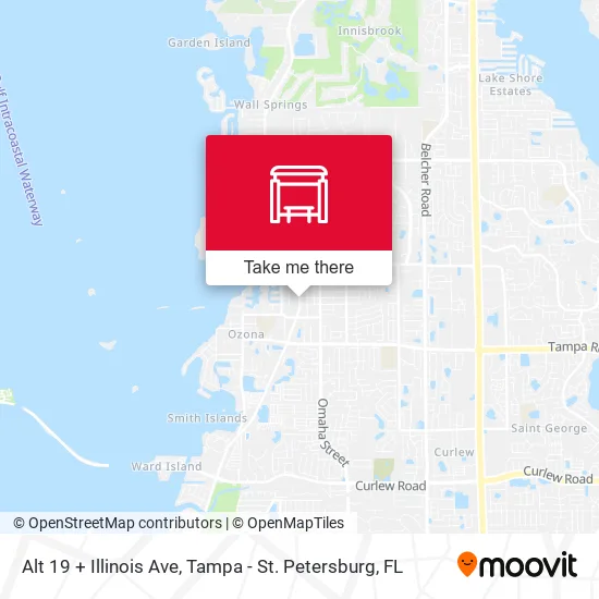 Alt 19 + Illinois Ave map