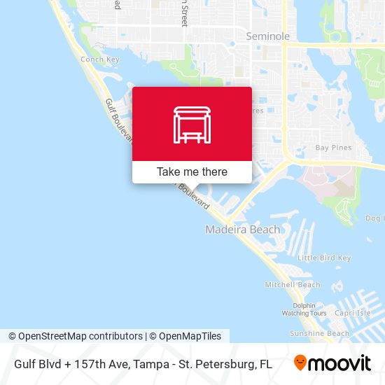 Gulf Blvd + 157th Ave map