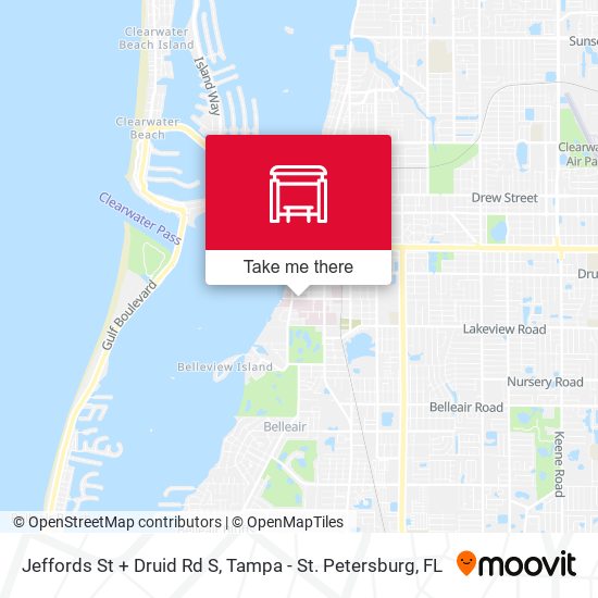 Mapa de Jeffords St + Druid Rd S