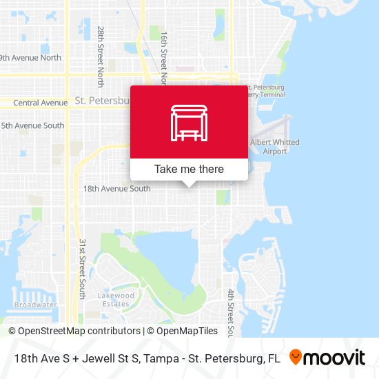 Mapa de 18th Ave S + Jewell St S