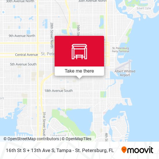 Mapa de 16th St S + 13th Ave S