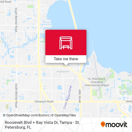 Mapa de Roosevelt Blvd + Bay Vista Dr