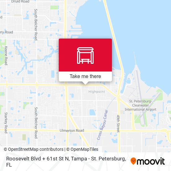 Roosevelt Blvd + 61st St N map