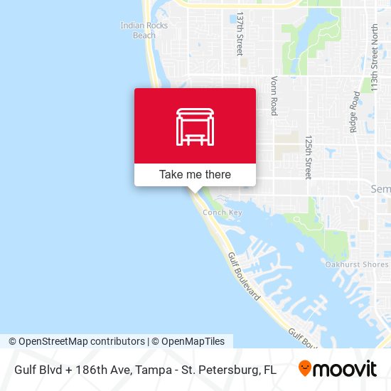 Mapa de Gulf Blvd + 186th Ave