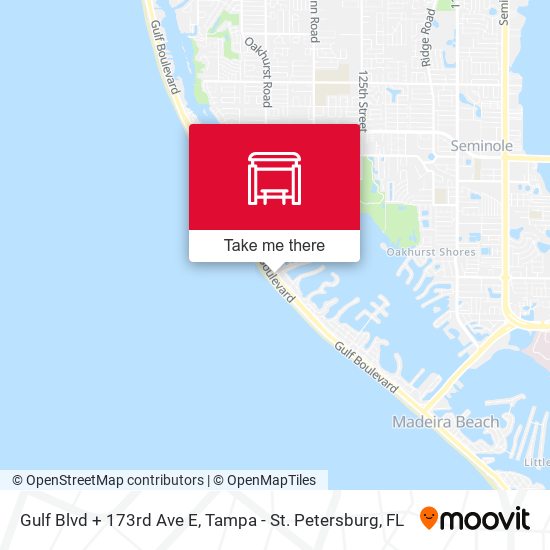 Mapa de Gulf Blvd + 173rd Ave E