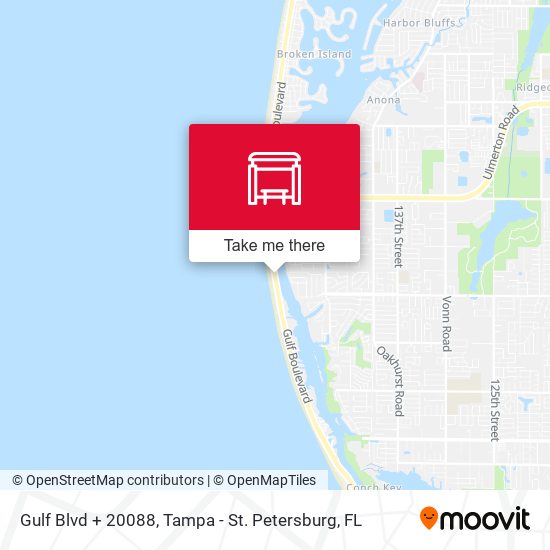 Gulf Blvd + 20088 map