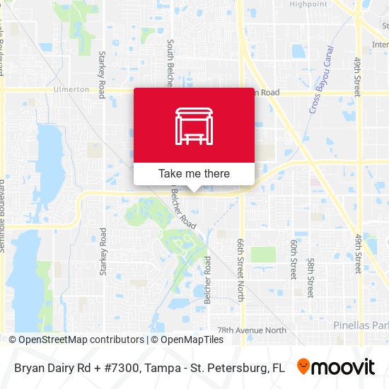 Mapa de Bryan Dairy Rd + #7300