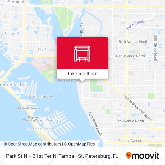 Park St N + 31st Ter N map