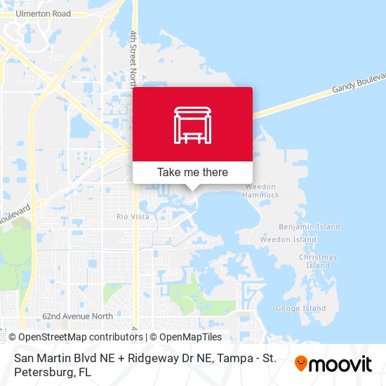 San Martin Blvd NE + Ridgeway Dr NE map