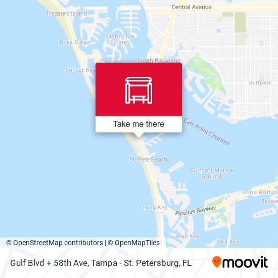 Gulf Blvd + 58th Ave map