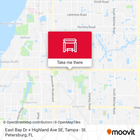East Bay Dr + Highland Ave SE map