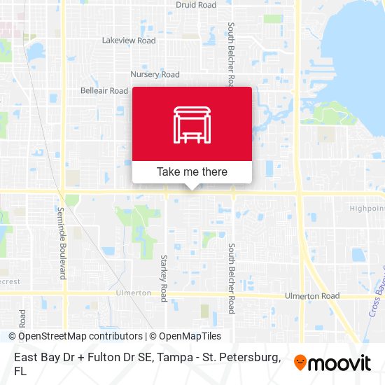 Mapa de East Bay Dr + Fulton Dr SE