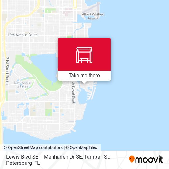 Mapa de Lewis Blvd SE + Menhaden Dr SE