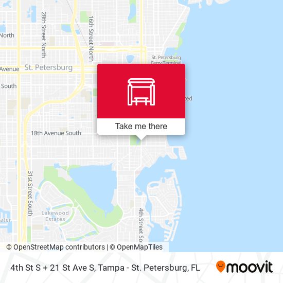 Mapa de 4th St S + 21 St Ave S