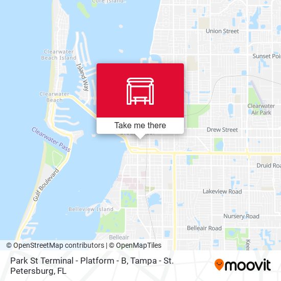 Mapa de Park St Terminal - Platform - B