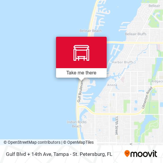 Mapa de Gulf Blvd + 14th Ave
