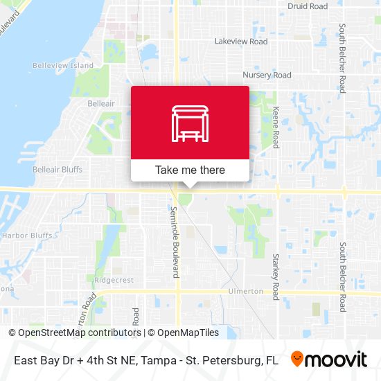 East Bay Dr + 4th St NE map