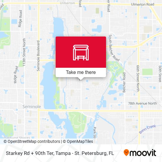 Starkey Rd + 90th Ter map