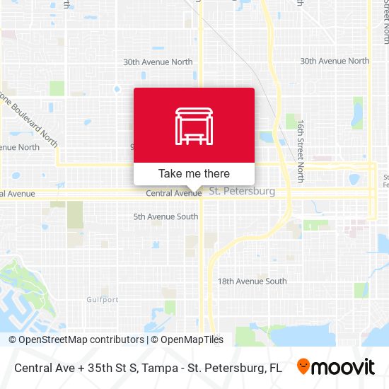 Central Ave + 35th St S map
