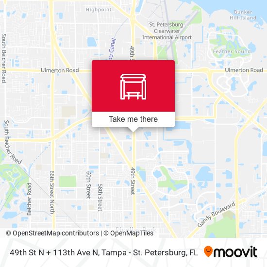 Mapa de 49th St N + 113th Ave N