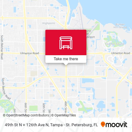 Mapa de 49th St N + 126th Ave N