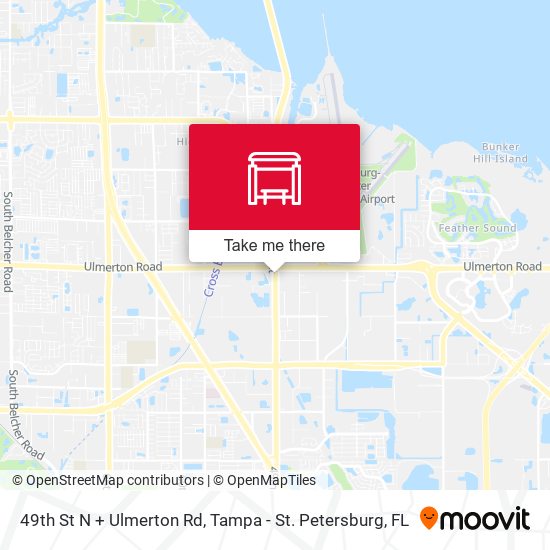 Mapa de 49th St N + Ulmerton Rd