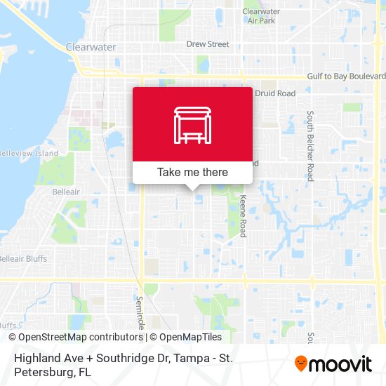 Highland Ave + Southridge Dr map