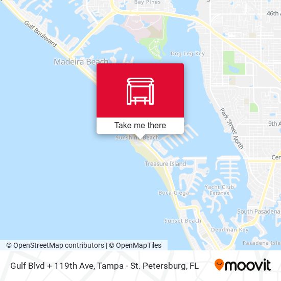Gulf Blvd + 119th Ave map