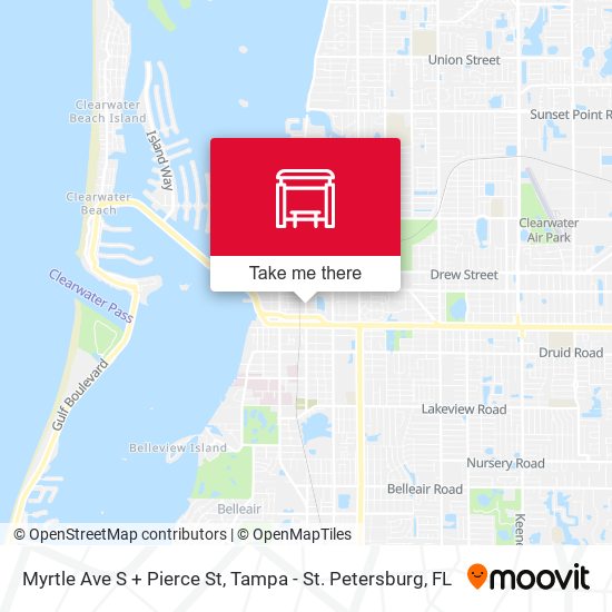 Mapa de Myrtle Ave S + Pierce St