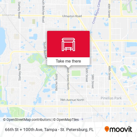 66th St + 100th Ave map