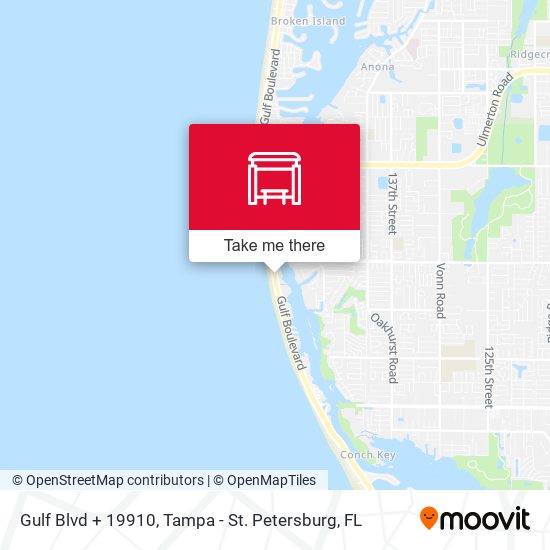 Gulf Blvd + 19910 map