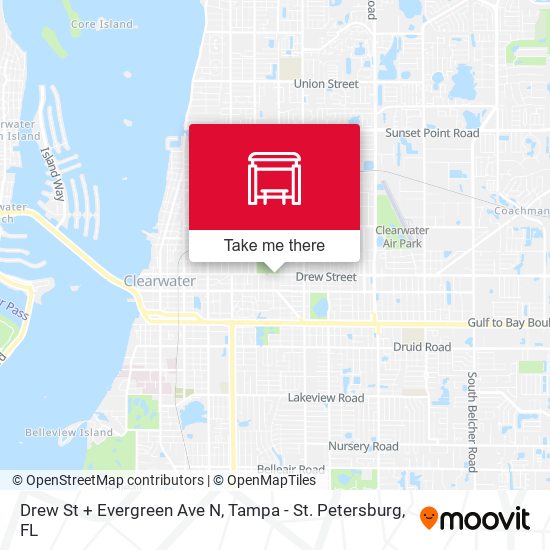 Mapa de Drew St + Evergreen Ave N