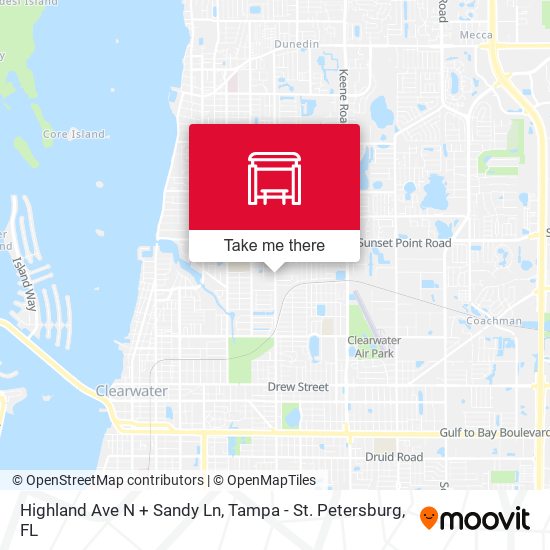 Mapa de Highland Ave N + Sandy Ln
