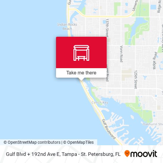 Mapa de Gulf Blvd + 192nd Ave E