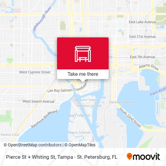 Mapa de Pierce St + Whiting St